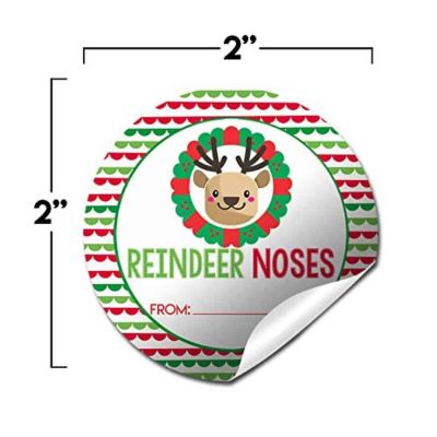 AmandaCreation Reindeer Noses Gift Tag 40pc. Image 1
