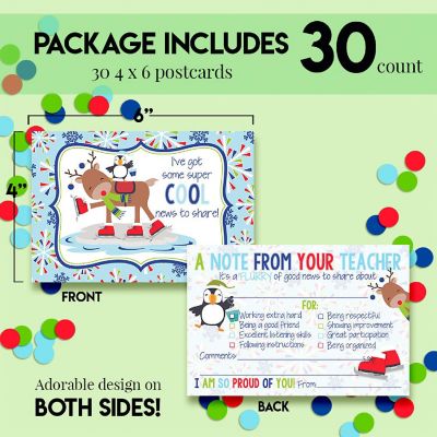 AmandaCreation Reindeer Teacher Mail for Students 30pc. Image 2