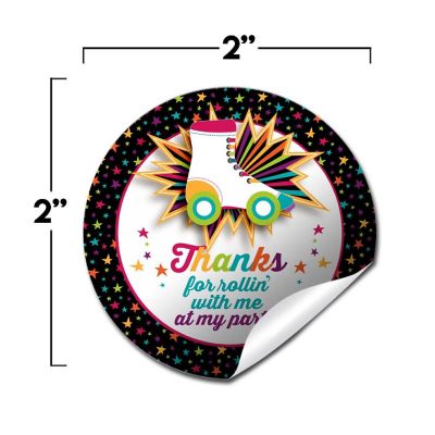 AmandaCreation Roller Skating Burst Envelope Seals 40pc. Image 1