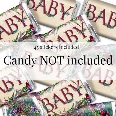 AmandaCreation Rustic Boho Mini Candybar Wrappers 45pcs Image 1