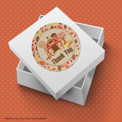 AmandaCreation Rustic Fall Barn Envelope Seals 40pc Image 2