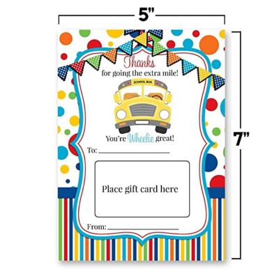 AmandaCreation School Bus Driver Gift Card Holder 36pc. Image 3