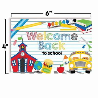AmandaCreation School Supply Back to School Postcards 30pc. Image 2