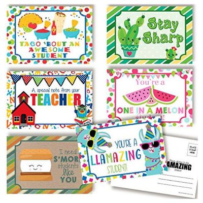 AmandaCreation School Themed Teacher Postcards 30pc. Image 1