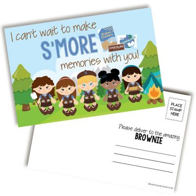 AmandaCreation Scouting Friends Brownie Postcards 20pc Image 1