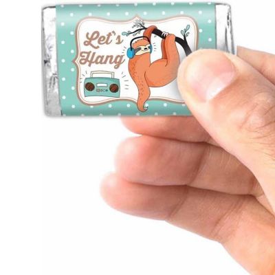 AmandaCreation Silly Sloth Mini Candybar Wrappers 45pcs. Image 2