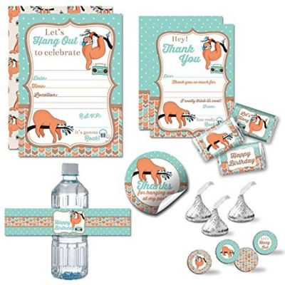 AmandaCreation Silly Sloth Party Bundle 381pc. Image 1