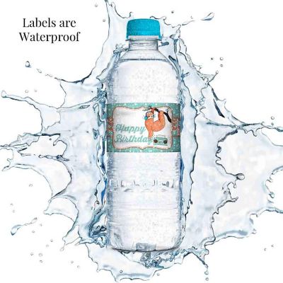 AmandaCreation Silly Sloth Water Bottle Wrappers 20pc. Image 1