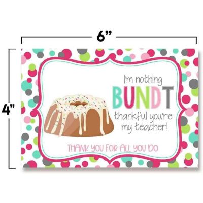 AmandaCreation Silly Sweets Teacher Appreciation Postcards 20pc. Image 1