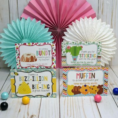 AmandaCreation Silly Sweets Teacher Appreciation Postcards 20pc. Image 2