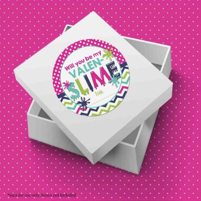 AmandaCreation Slime Time Pink Valentine Envelope Seals 40pc. Image 2