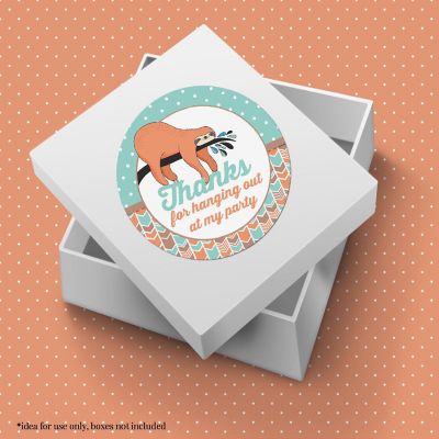 AmandaCreation Sloth Envelope Seals 40pc. Image 2