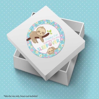 AmandaCreation Sloth Sleepover Envelope Seals 40pc Image 3