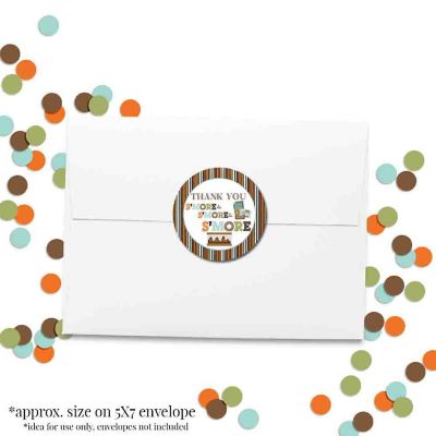 AmandaCreation S'more Birthday Envelope Seals 40pc. Image 1