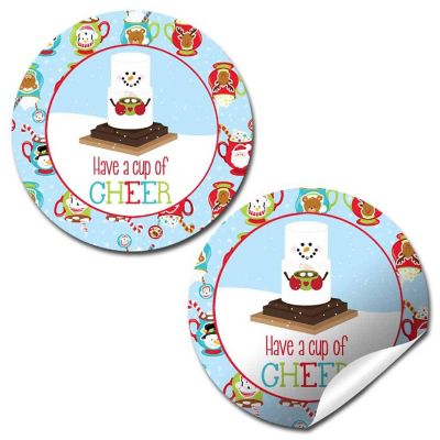 AmandaCreation S'more Snowman Gift Tag 40pc. Image 1
