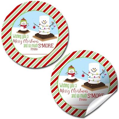 AmandaCreation S'more Snowmen Envelope Seals 40pc Image 1