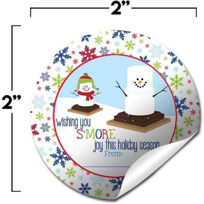 AmandaCreation S'more Snowmen Gift Tags 40pc. Image 1