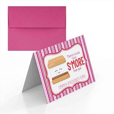 AmandaCreation S'more Valentine Greeting Card 2pc. Image 1