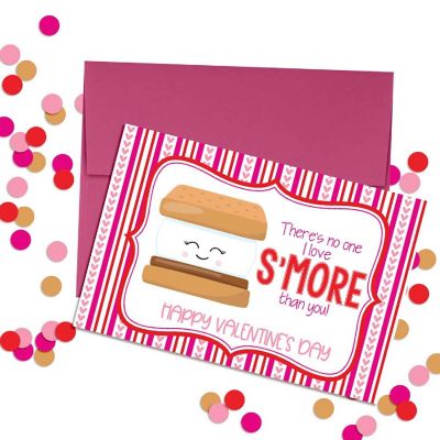 AmandaCreation S'more Valentine Greeting Card 2pc. Image 1
