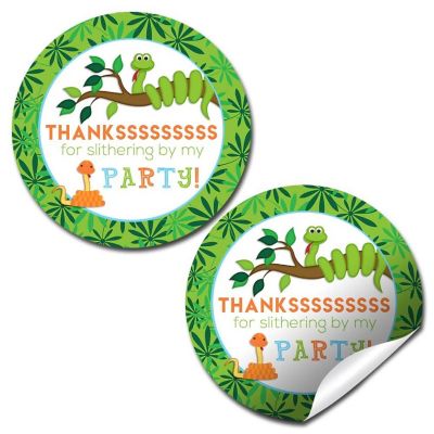 AmandaCreation Snake Birthday Envelope Seals 40pc Image 1