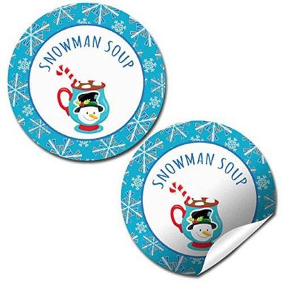 AmandaCreation Snowman Hot Cocoa Gift Tag 40pc. Image 1