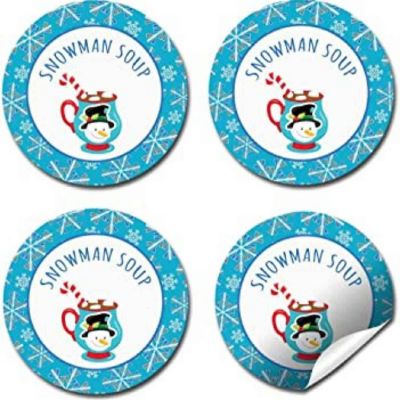 AmandaCreation Snowman Hot Cocoa Gift Tag 40pc. Image 3