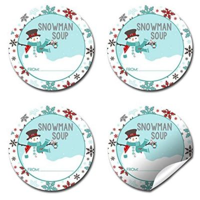 AmandaCreation Snowman Soup Gift Tag 40pc. Image 3