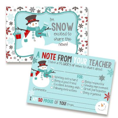 AmandaCreation Snowman Teacher Mail for Students 30pc. Image 1
