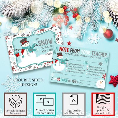 AmandaCreation Snowman Teacher Mail for Students 30pc. Image 1
