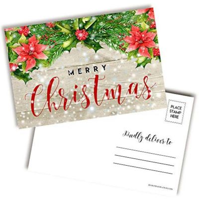 AmandaCreation Snowy Christmas Postcards 20pc. Image 1