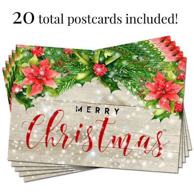 AmandaCreation Snowy Christmas Postcards 20pc. Image 1