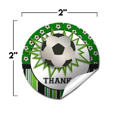 AmandaCreation Soccer Envelope Seals 40pc. Image 1