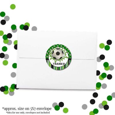 AmandaCreation Soccer Envelope Seals 40pc. Image 3