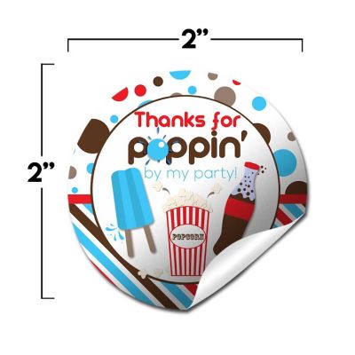 AmandaCreation Soda &amp; Popcorn Envelope Seals 40pc. Image 3