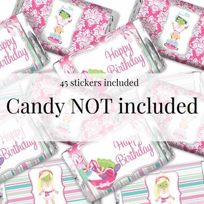 AmandaCreation Spa Pampering Mini Candybar Wrappers 45pcs Image 1