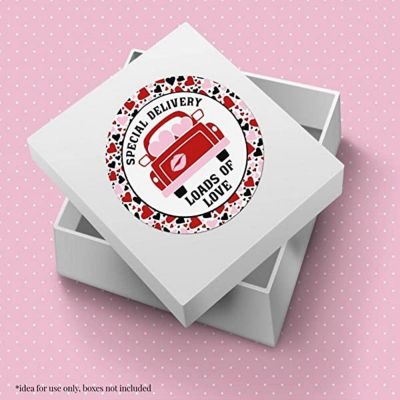 AmandaCreation Special Delivery Valentine Envelope Seals 40pc Image 1
