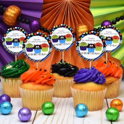 AmandaCreation Spooktacular Cupcake Envelope Seals 40pc Image 1