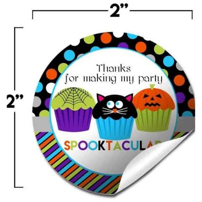 AmandaCreation Spooktacular Cupcake Envelope Seals 40pc Image 3