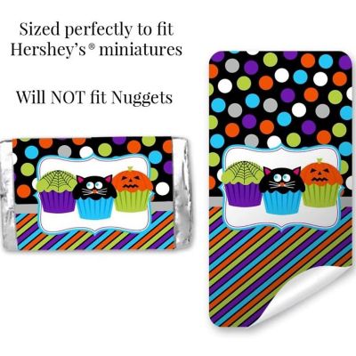 AmandaCreation Spooktacular Cupcake Mini Candybar Wrappers 45pcs Image 2