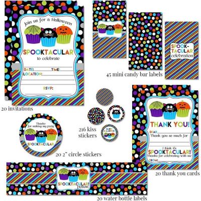 AmandaCreation Spooktacular Cupcake Party Bundle 381pc. Image 1