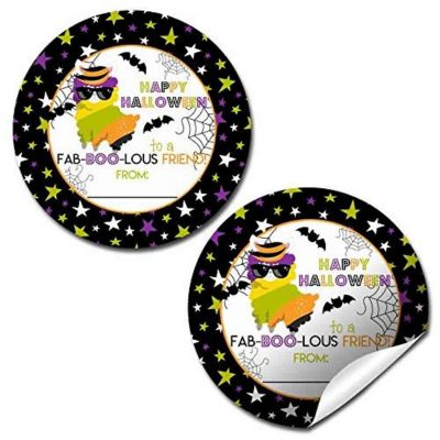 AmandaCreation Spooktacular Llama Envelope Seals 40pc Image 1