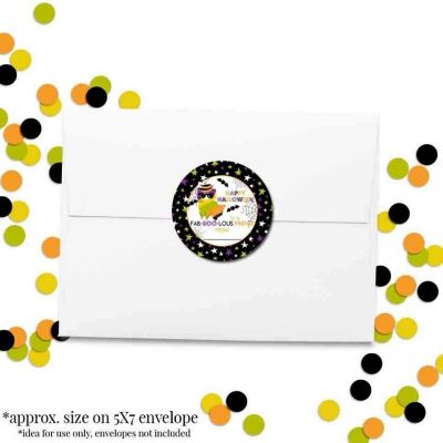 AmandaCreation Spooktacular Llama Envelope Seals 40pc Image 2