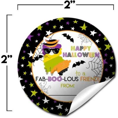 AmandaCreation Spooktacular Llama Envelope Seals 40pc Image 3