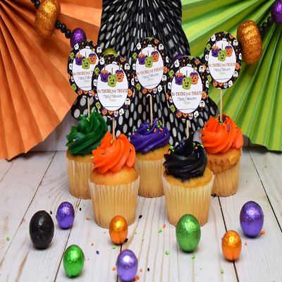 AmandaCreation Spooky Candy Apple Envelope Seals 40pc. Image 1
