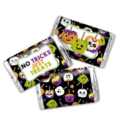 AmandaCreation Spooky Candy Apple Mini Candybar Wrappers 45pc. Image 1