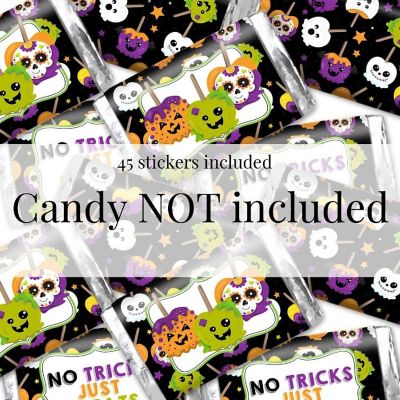 AmandaCreation Spooky Candy Apple Mini Candybar Wrappers 45pc. Image 1