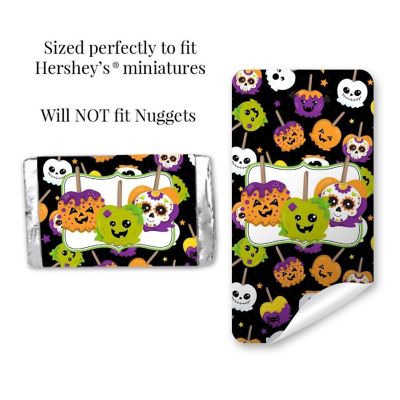 AmandaCreation Spooky Candy Apple Mini Candybar Wrappers 45pc. Image 2