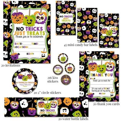 AmandaCreation Spooky Candy Apple Party Bundle 381pc. Image 1