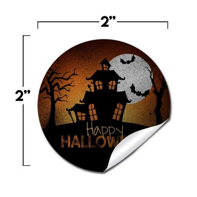 AmandaCreation Spooky Haunted House Envelope Seals 40pc. Image 1