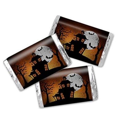 AmandaCreation Spooky Haunted House Mini Candybar Wrappers 45pcs Image 1